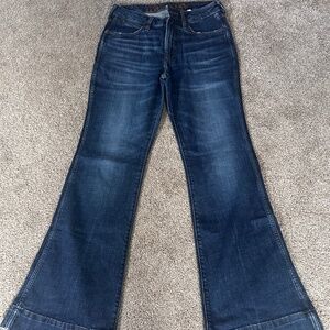 Wrangler Women's Dark Blue Wide Leg Jeans